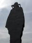 Nic - 015 * Giant black silhouette of national hero Augusto Sandino at Parque Nacional de la Loma de Tiscapa
